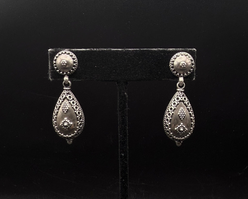 Doug Paulus - Vintage Handmade Sterling Silver Dangle Earrings