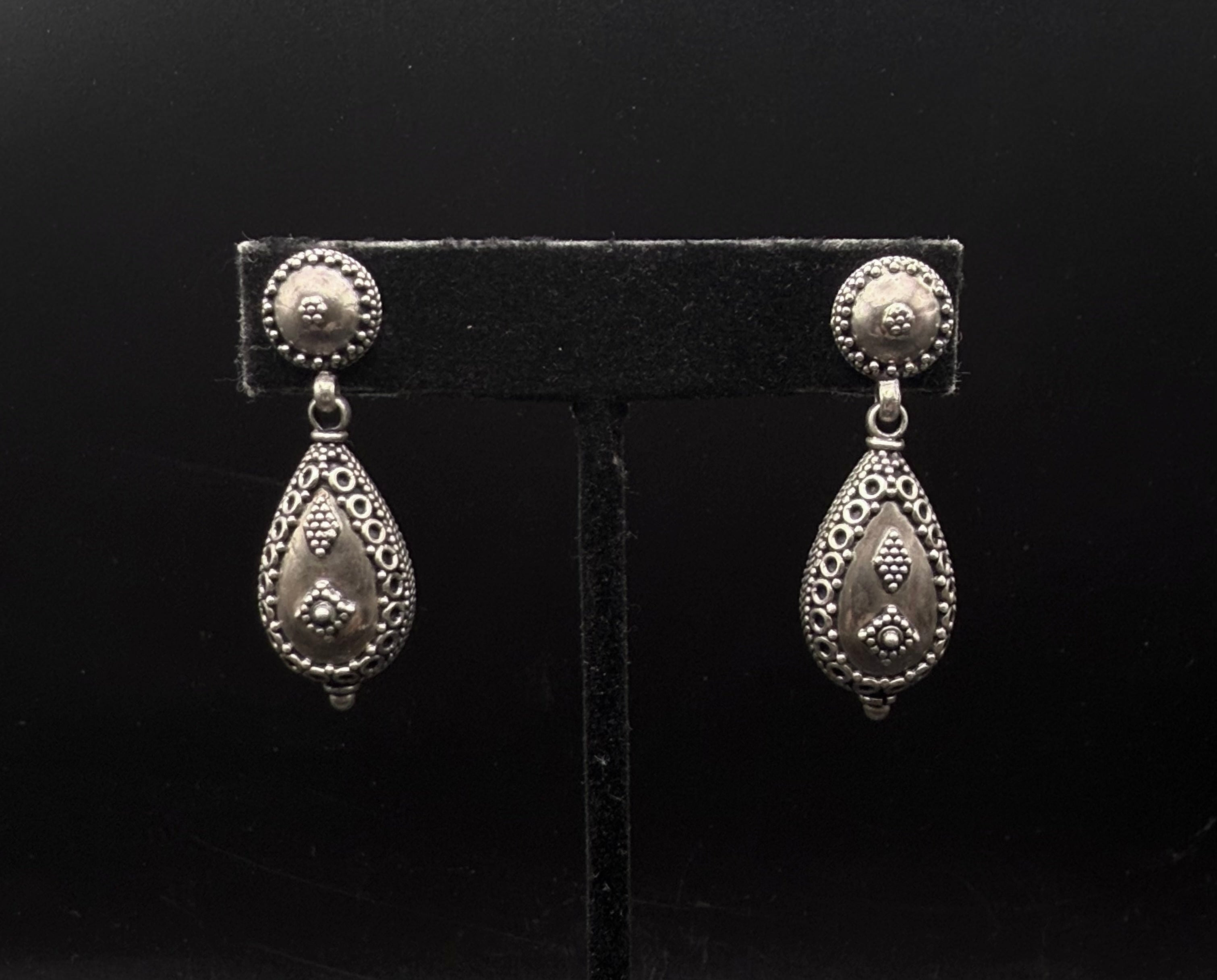 Doug Paulus - Vintage Handmade Sterling Silver Dangle Earrings