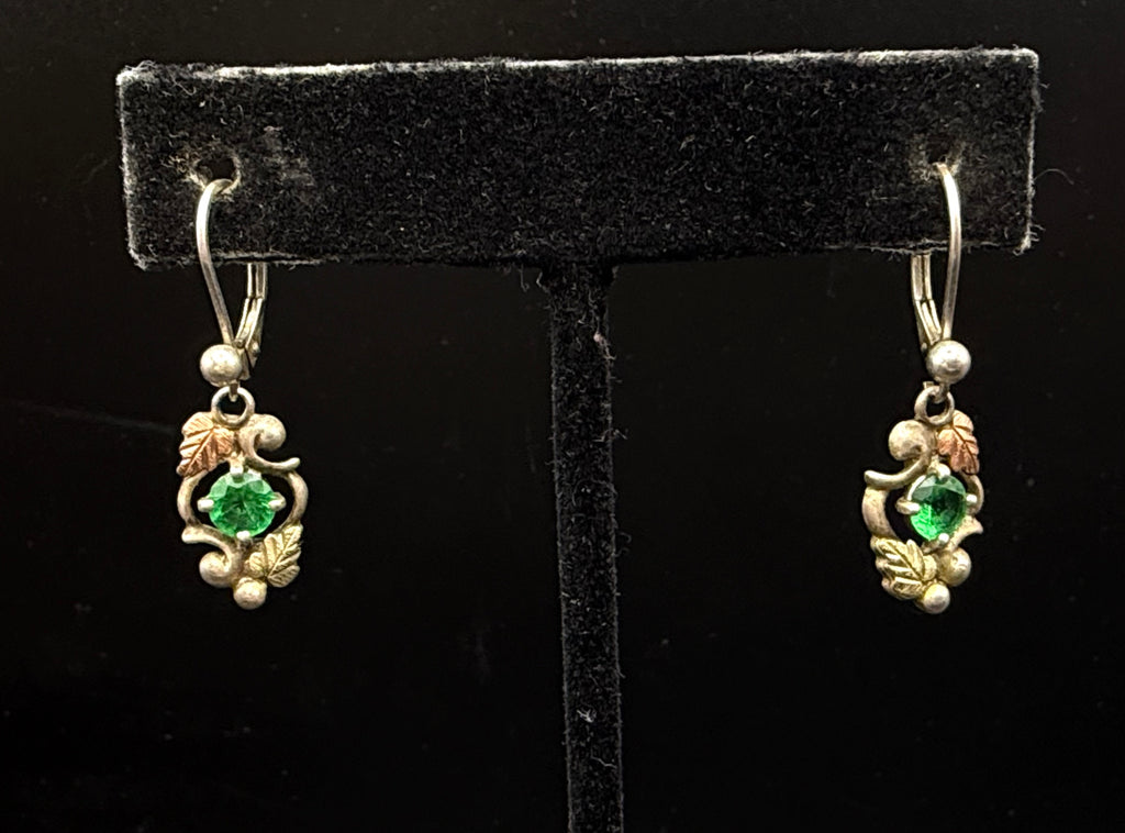 Coleman Co. - Vintage Black Hills Gold Sterling Silver Dangle Earrings
