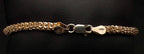 Vintage Gold Tone Sterling Silver Margarita Chain Italian Bracelet - 7.5"