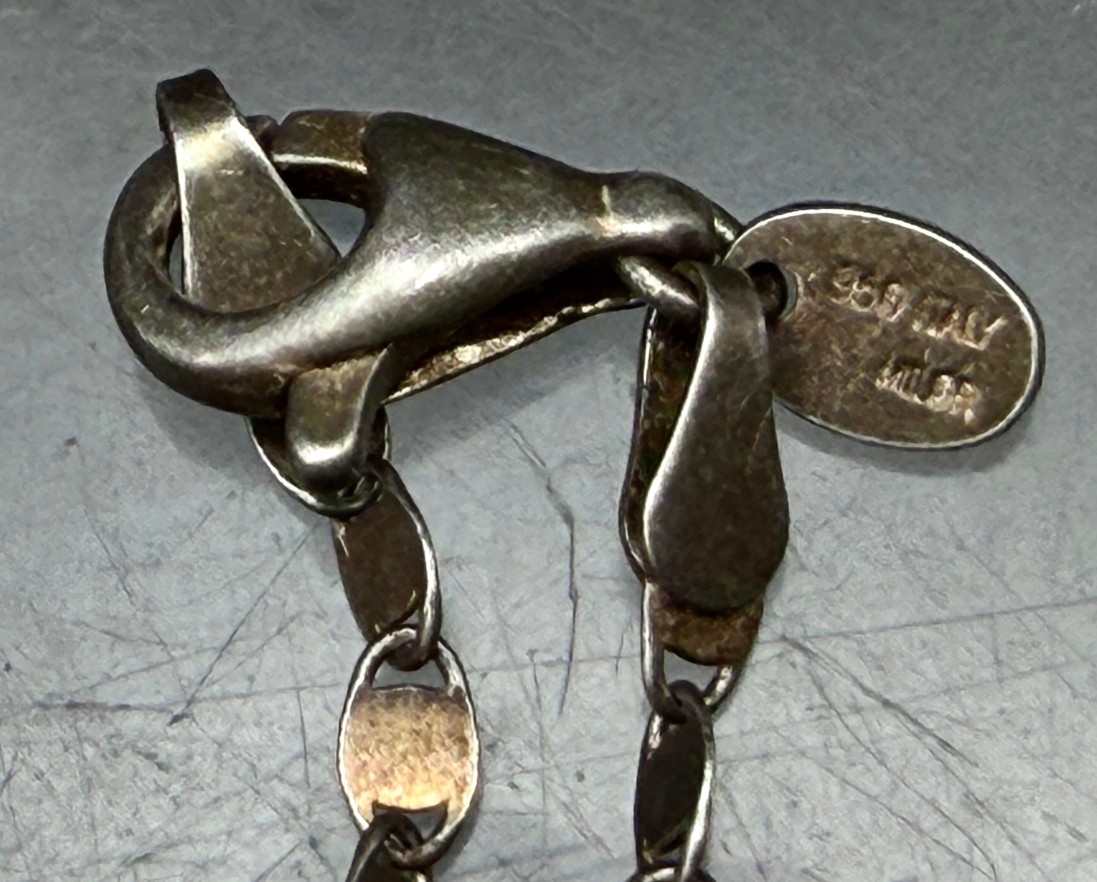 Milor - Vintage Five Feet Long! 950 Silver Italian Unique Link Chain Necklace - 60"