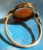 Clark & Coombs - Vintage 10k Gold Filled Cameo Ring - Size 5.25