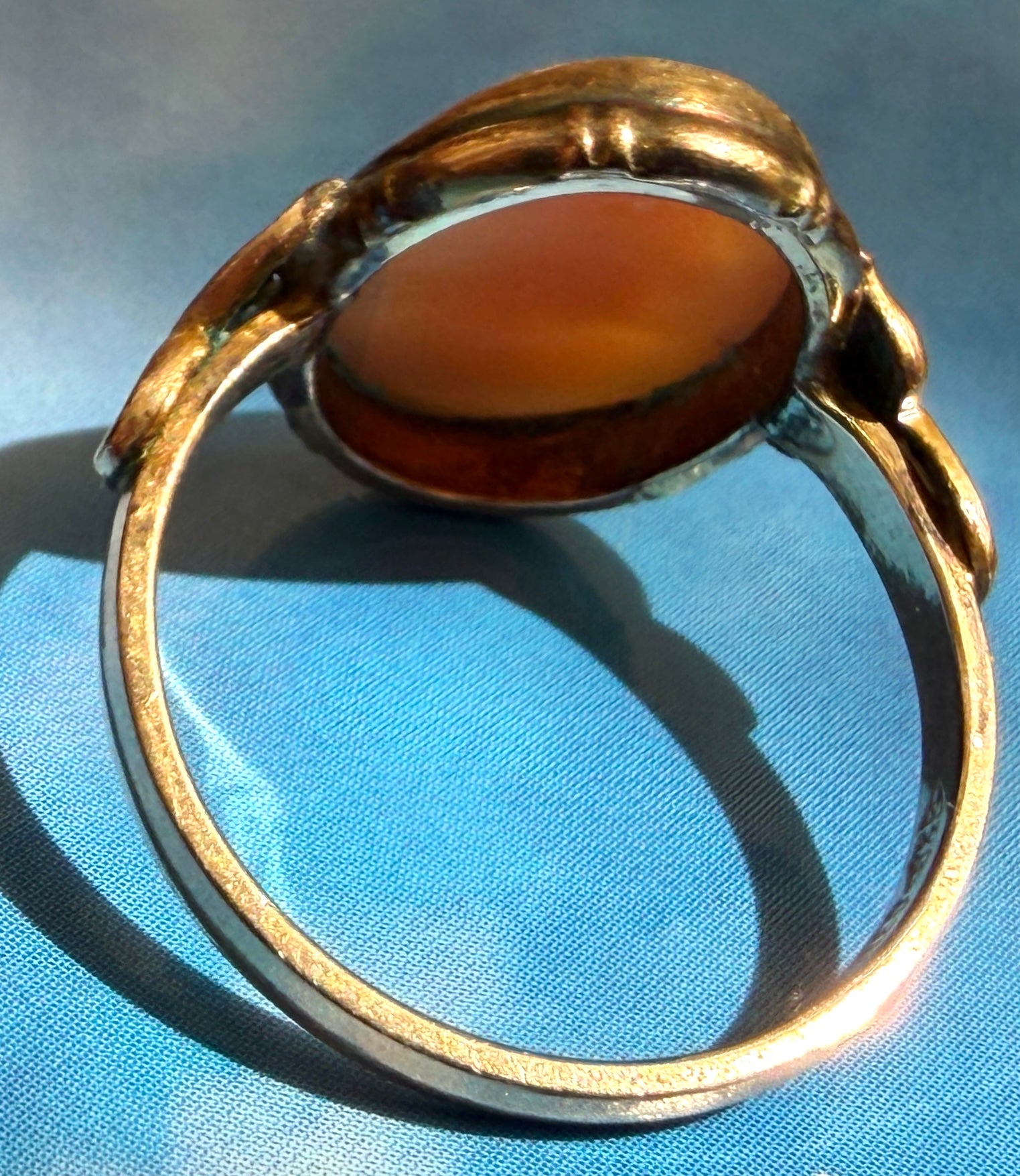 Clark & Coombs - Vintage 10k Gold Filled Cameo Ring - Size 5.25