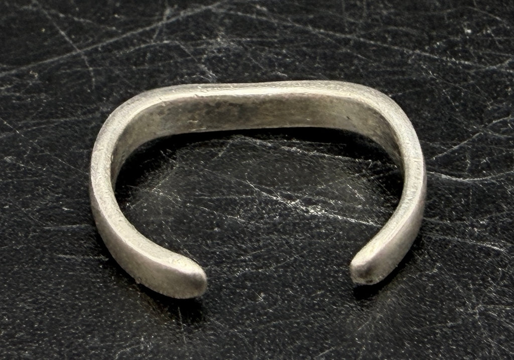 Vintage Sterling Silver and Rhinestones Adjustable Open Back Ring - AS IS