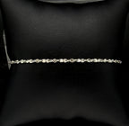 Vintage Italian Sterling Silver Tinsel Link Bracelet - 7.25"