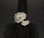 Vintage Sterling Silver Spoon Bypass Band - Size 9+