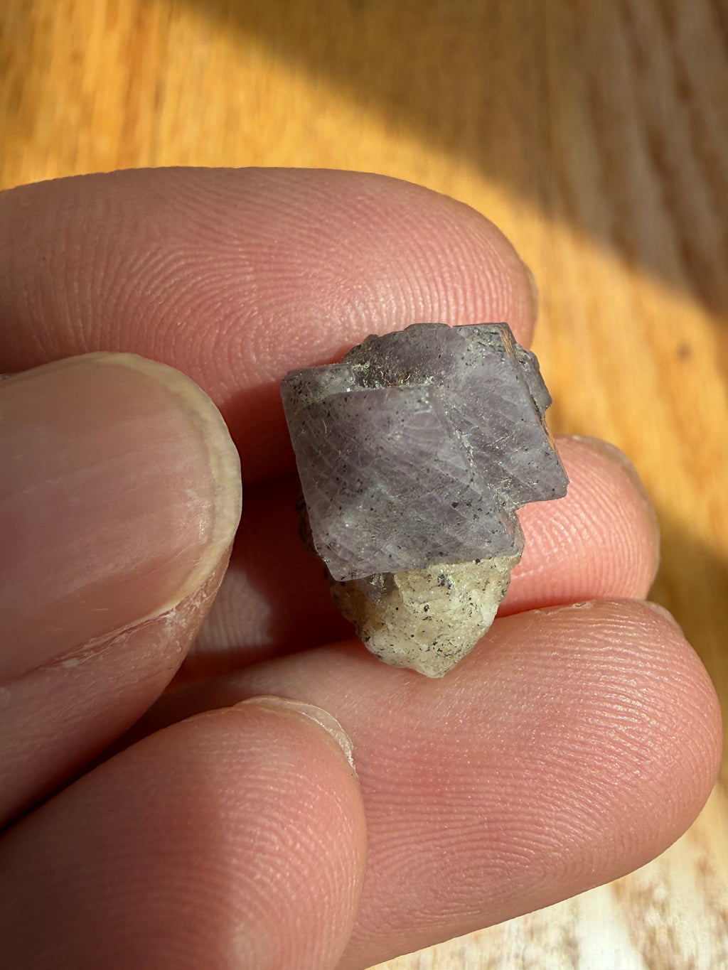 Purple Twin Spinel Crystal Specimen - Afghanistan