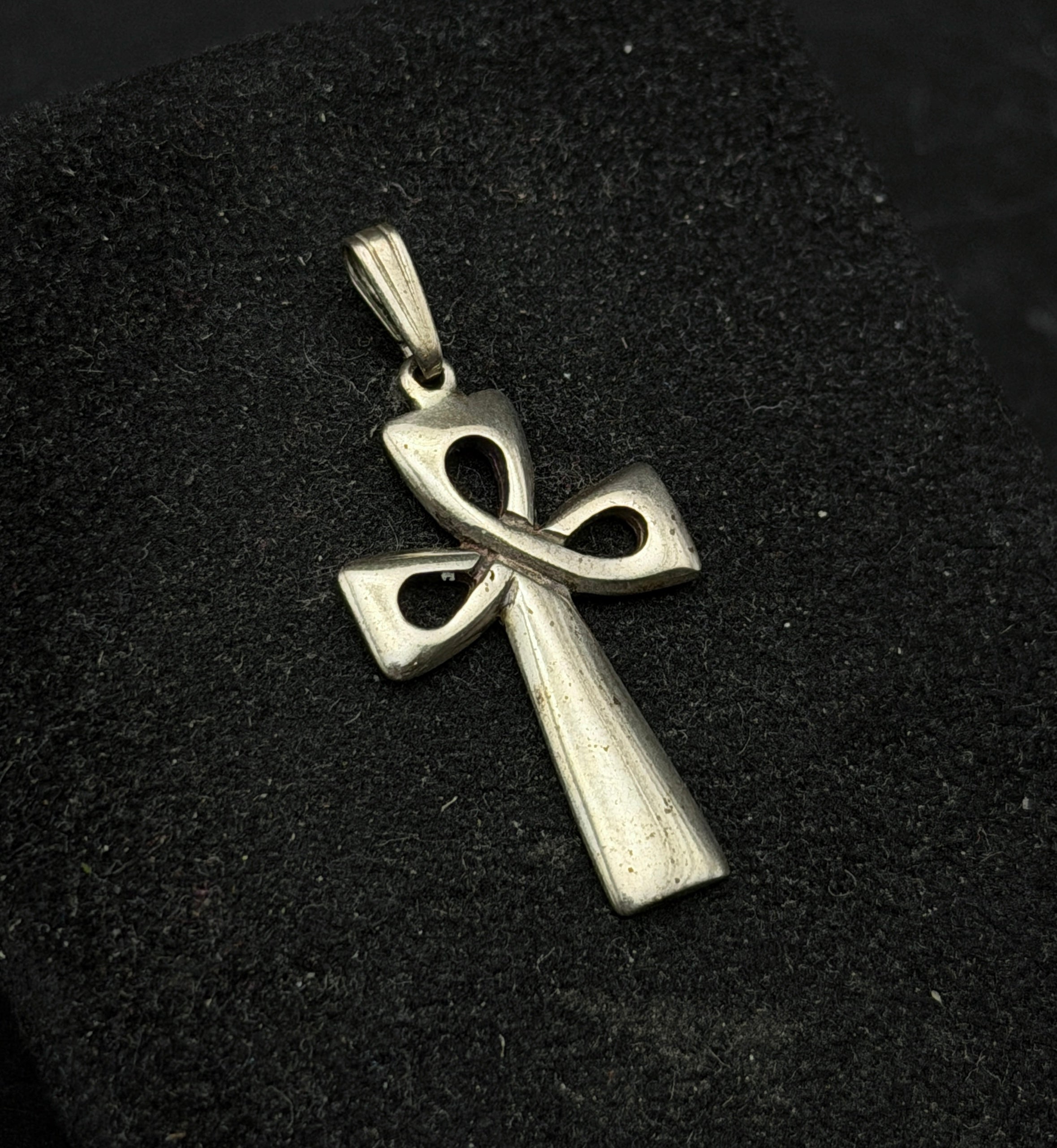 Vintage Irish Sterling Silver Celtic Cross Pendant