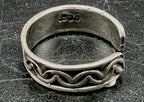 Vintage Handmade Sterling Silver Adjustable Size Toe Ring