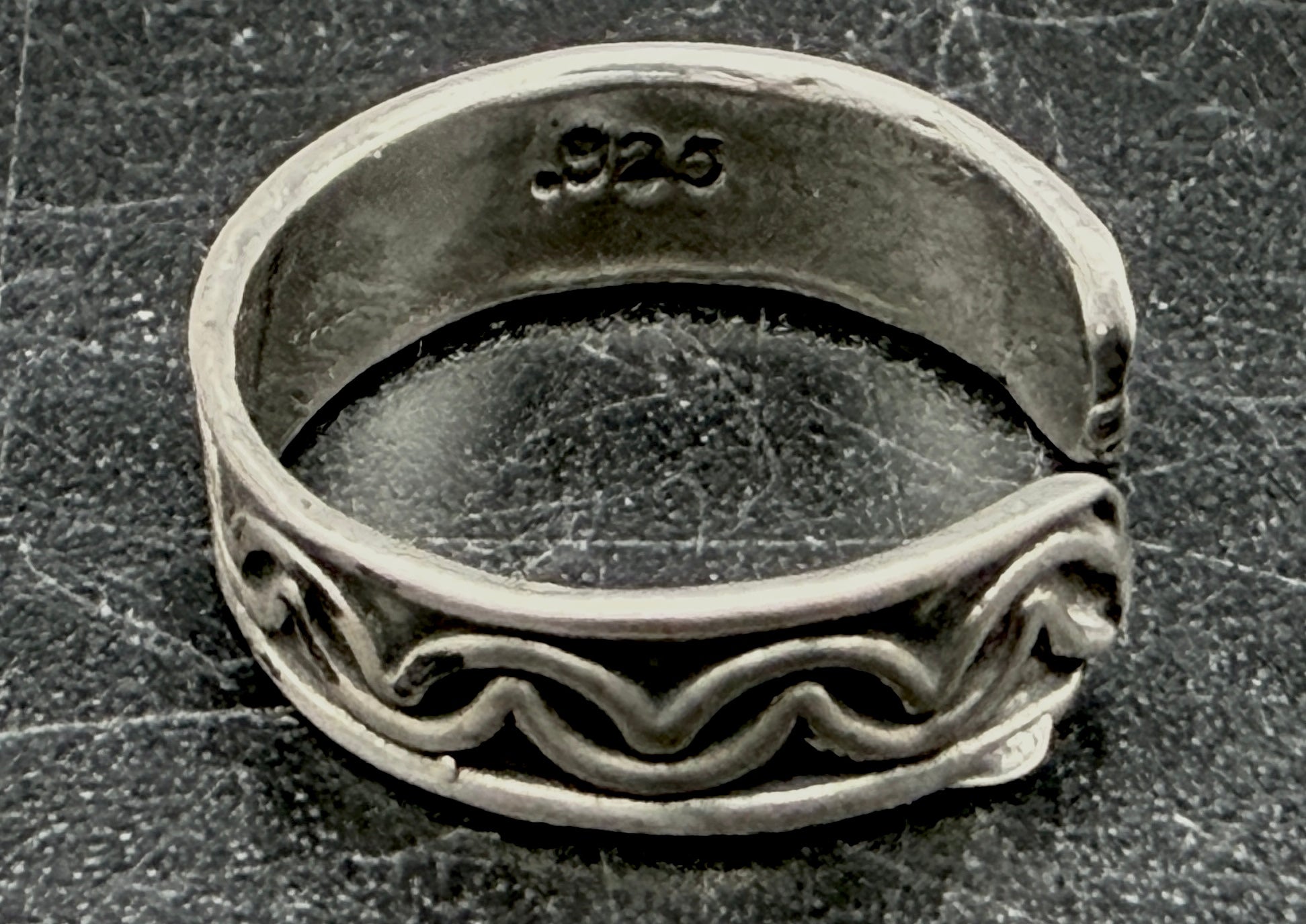 Vintage Handmade Sterling Silver Adjustable Size Toe Ring