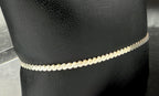 Vintage Italian Sterling Silver Serpentine Link Bracelet - 7"