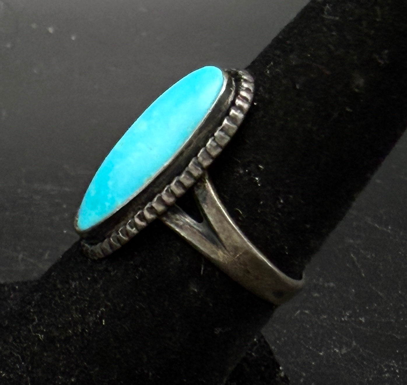 Bell Trading Post - Vintage Sterling Silver with Turquoise Ring - Size 7