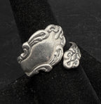 Vintage Sterling Silver Spoon Bypass Band - Size 9+