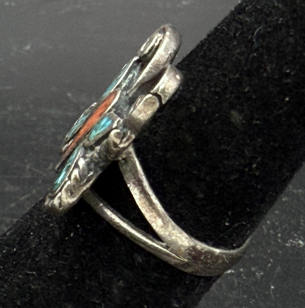 Vintage Handmade Butterfly Sterling Silver Ring - Size 5