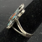 Vintage Handmade Butterfly Sterling Silver Ring - Size 5