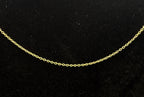 Vintage Gold Tone Sterling Silver Chain Necklace - 18"