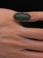Bell Trading Post - Vintage Sterling Silver with Green Turquoise Ring - Size 7