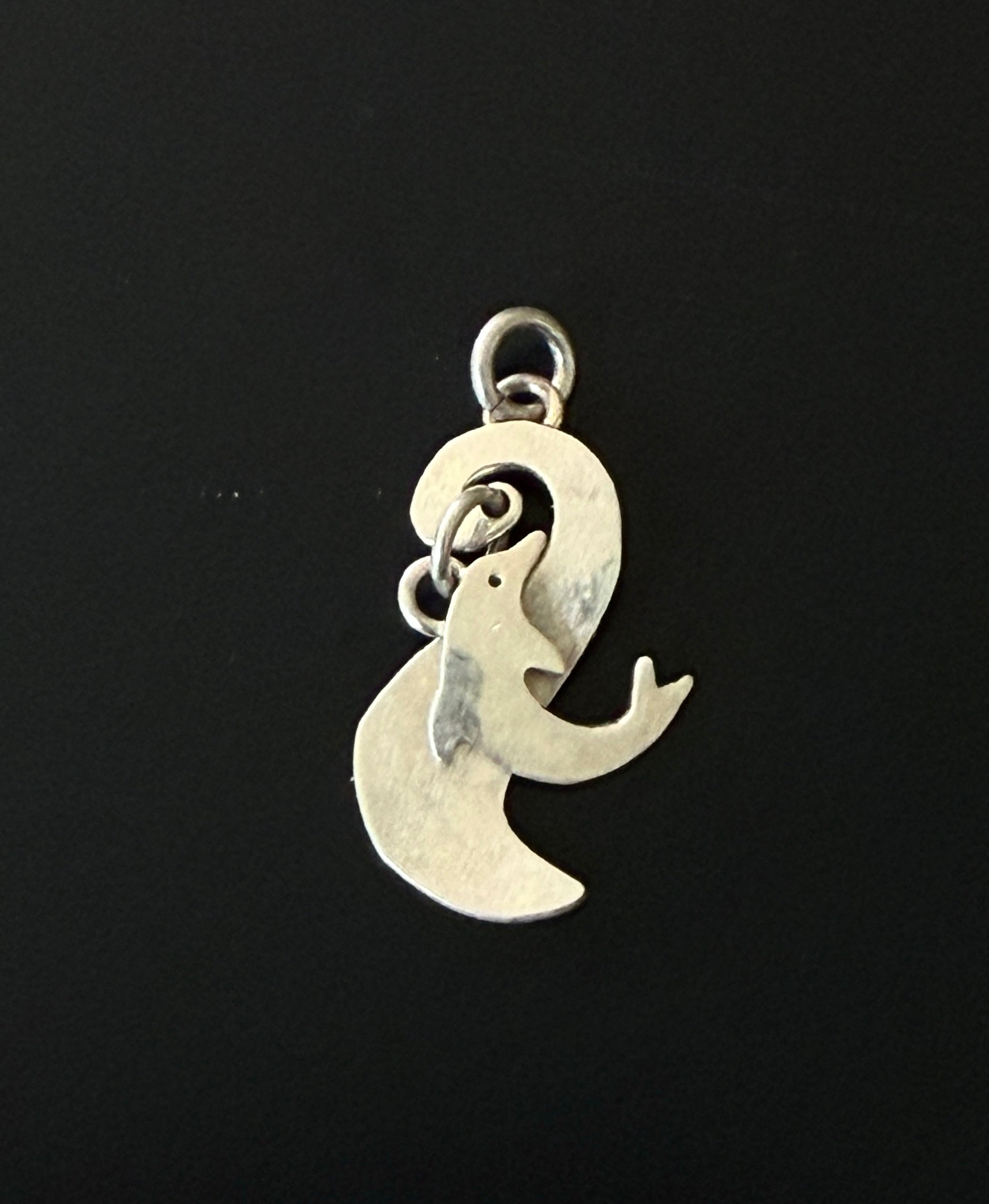 Vintage Handmade Sterling Silver Dolphin Charm/Pendant