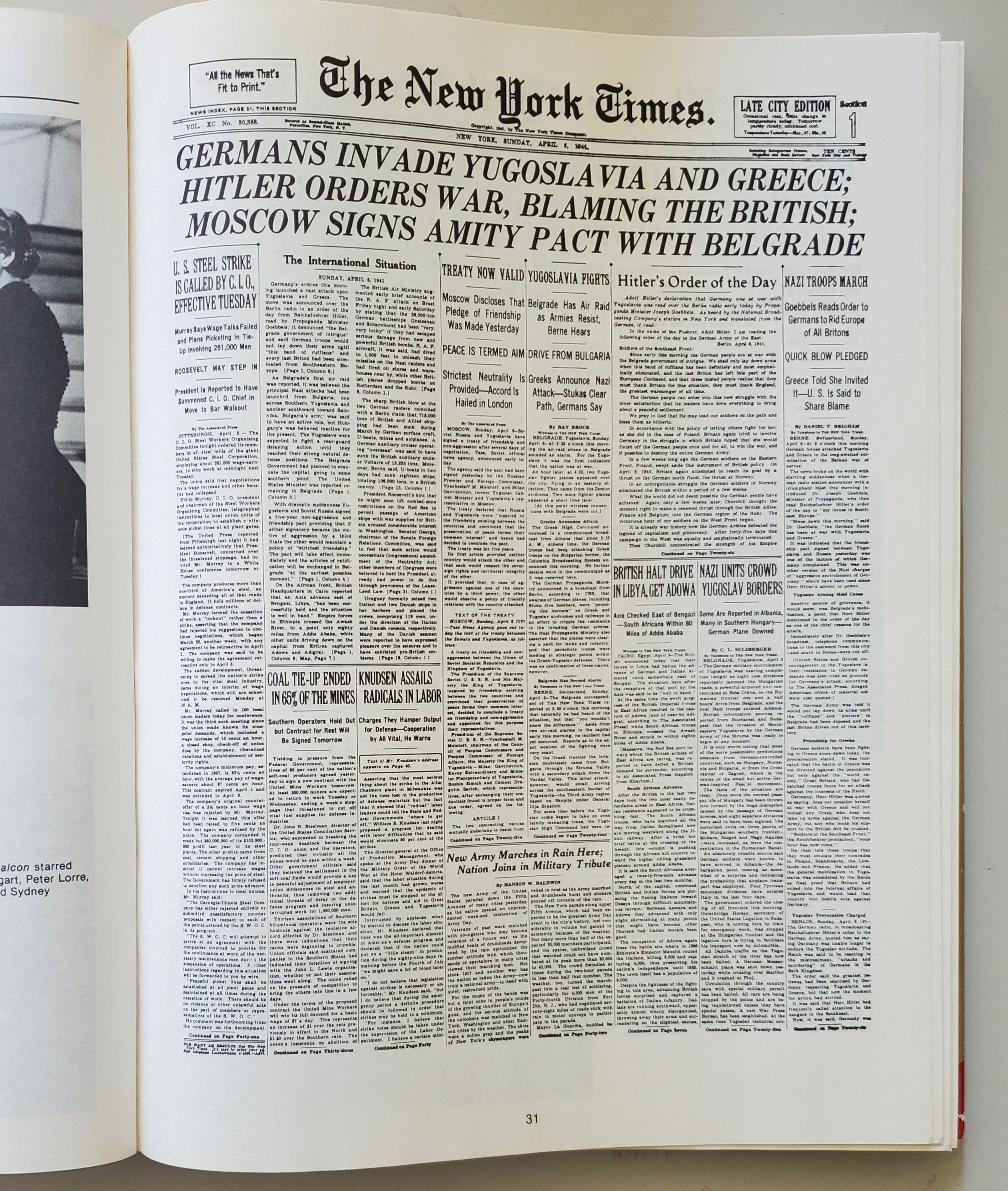 The Forties as Reported by The New York Times