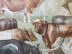 Antique German Bovines Lithograph