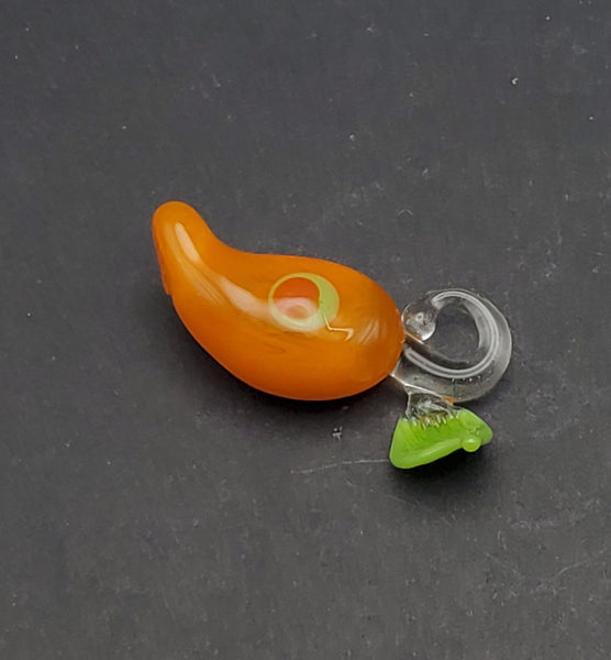 Handmade Tiny Glass Habanero Pepper
