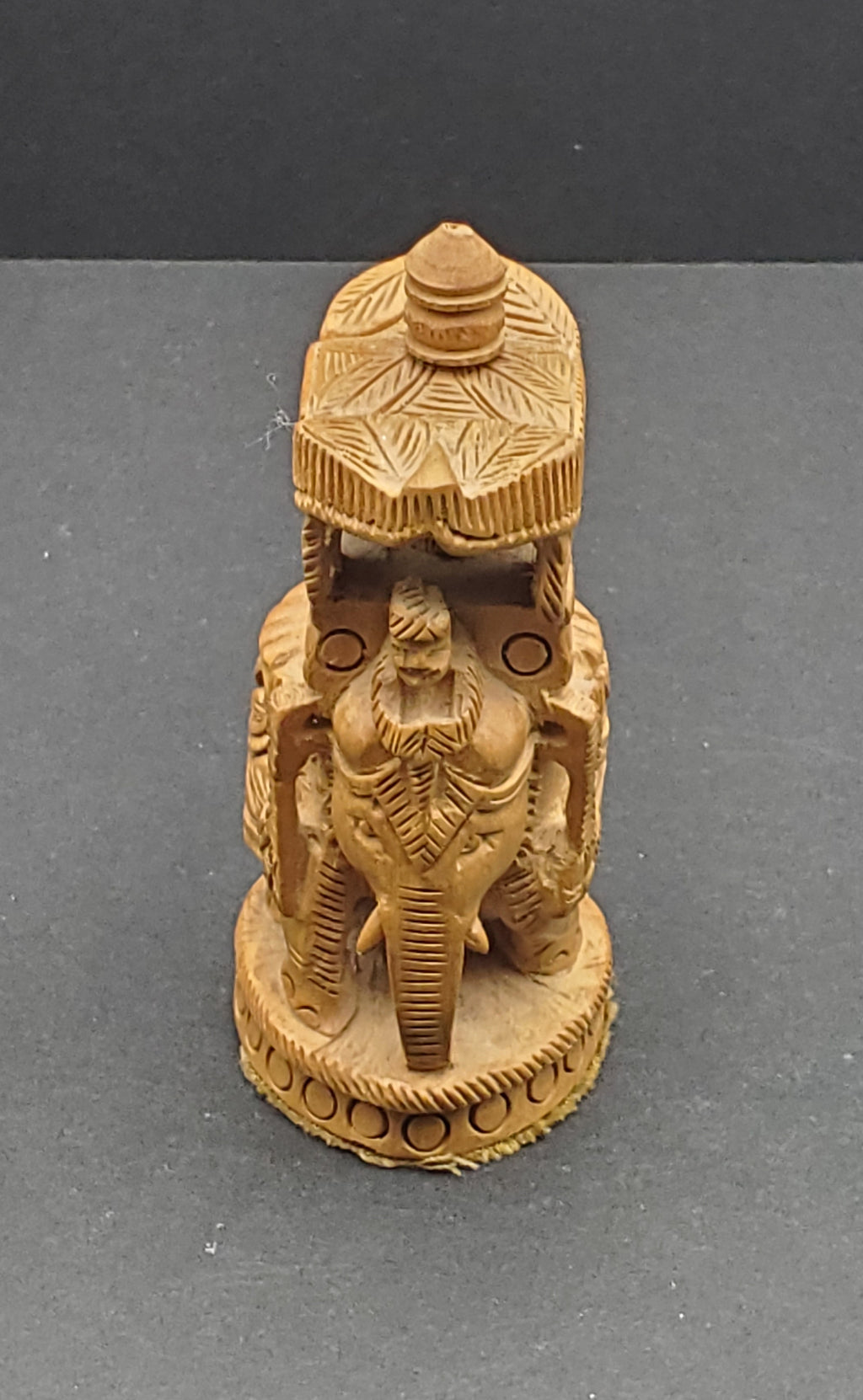 Carved Ceremonial Elephant Figurine