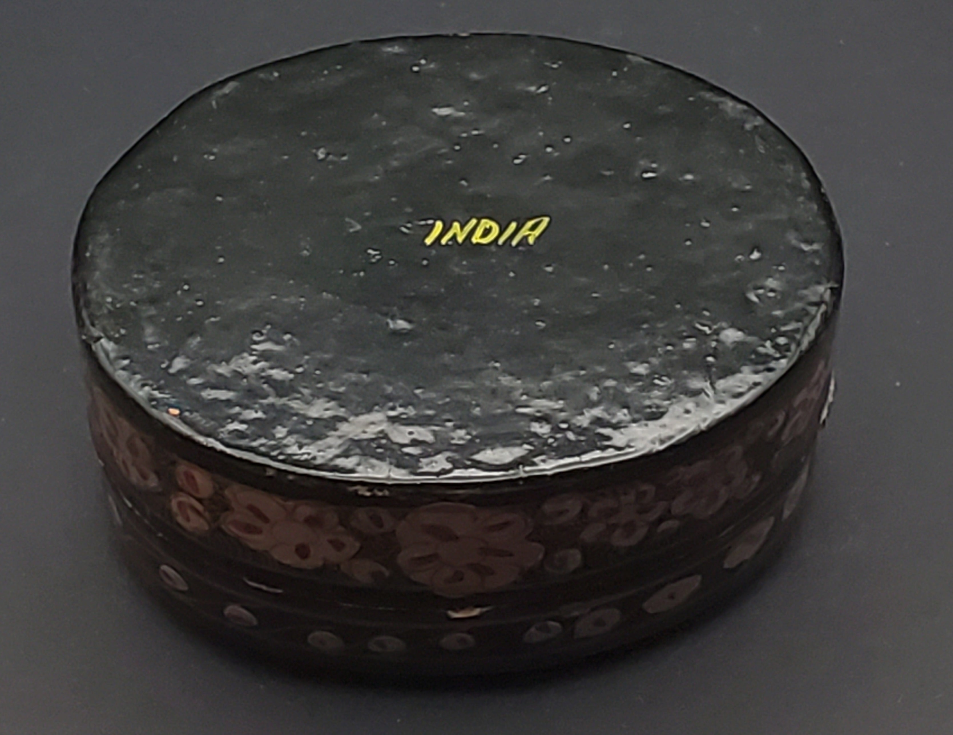 Hand Painted Oval Wooden Box