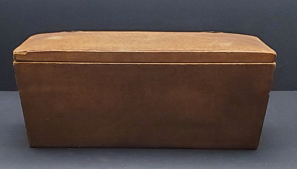 Vintage Wood Sarcophagus Lidded Box