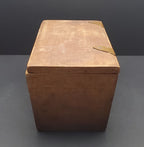 Vintage Wood Sarcophagus Lidded Box