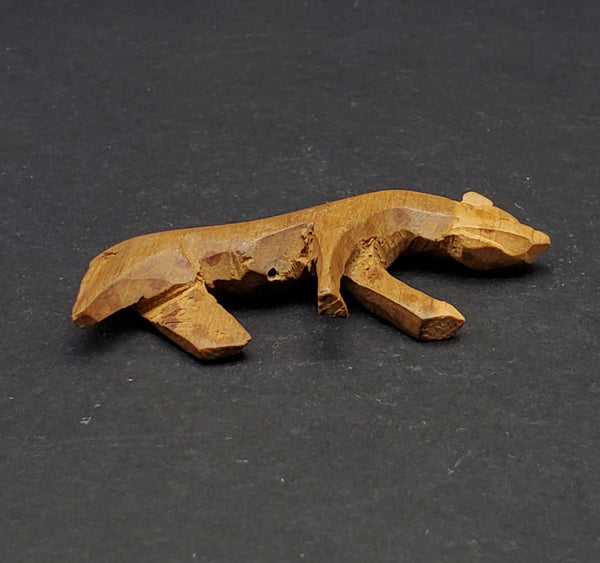 Handmade Wooden Lioness - DAMAGED