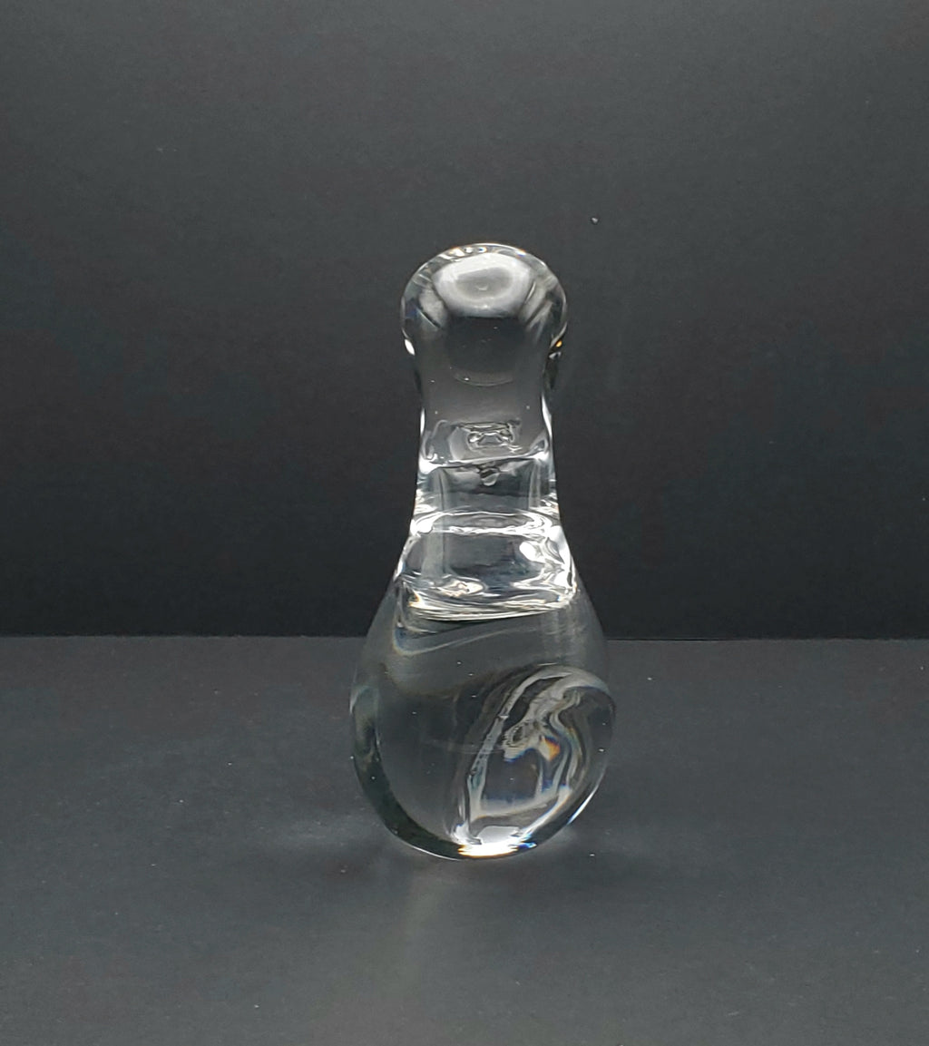 Handmade Glass Duck Figurine Paperweight