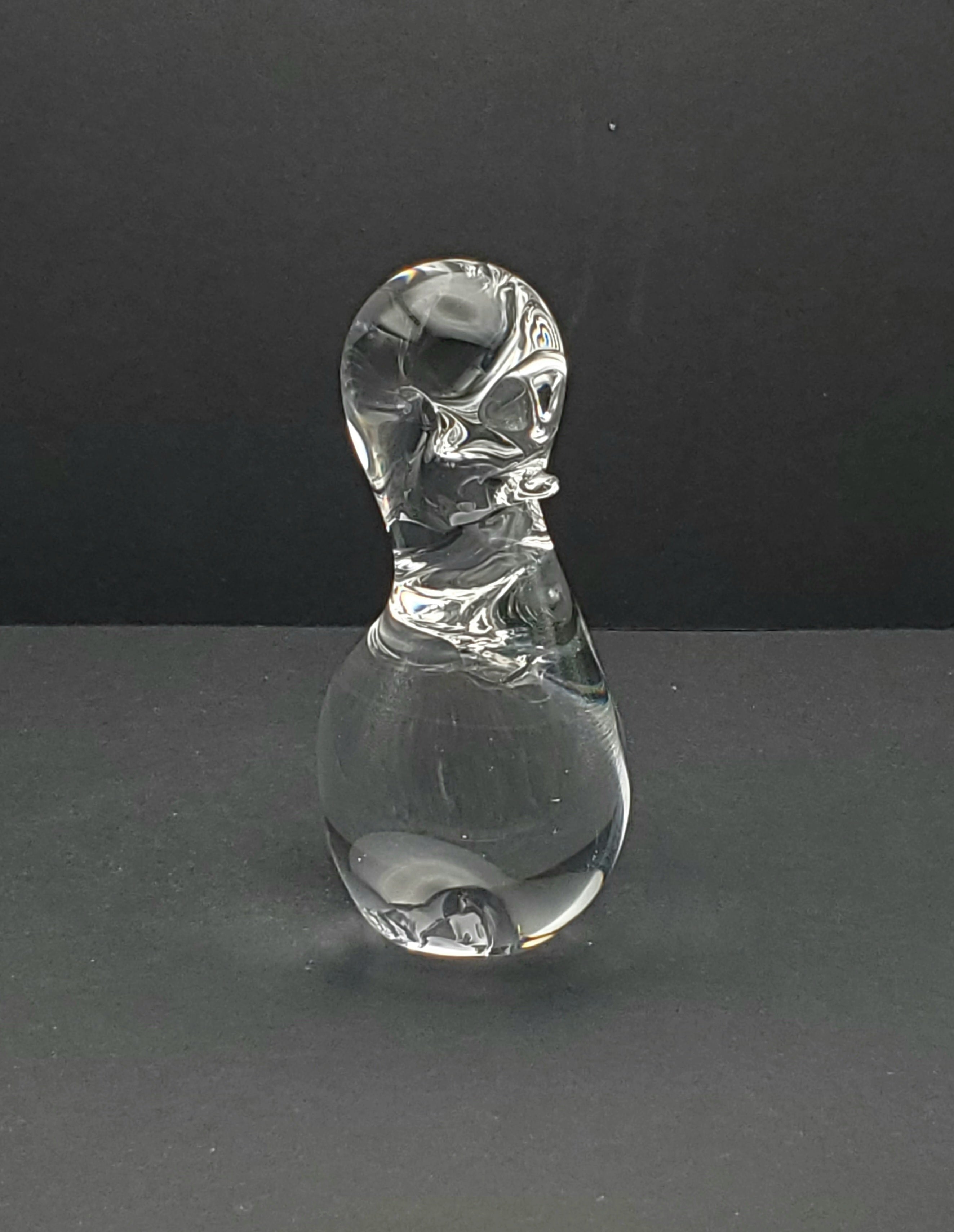 Handmade Glass Duck Figurine Paperweight