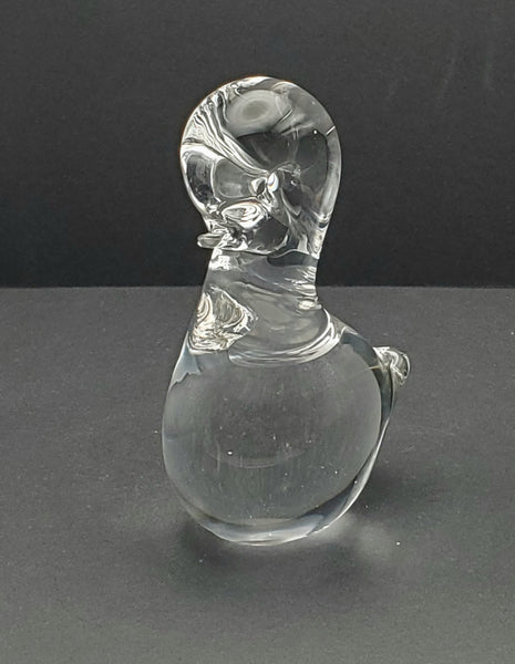 Handmade Glass Duck Figurine Paperweight