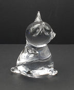 Handmade Glass Cat Figurine Paperweight