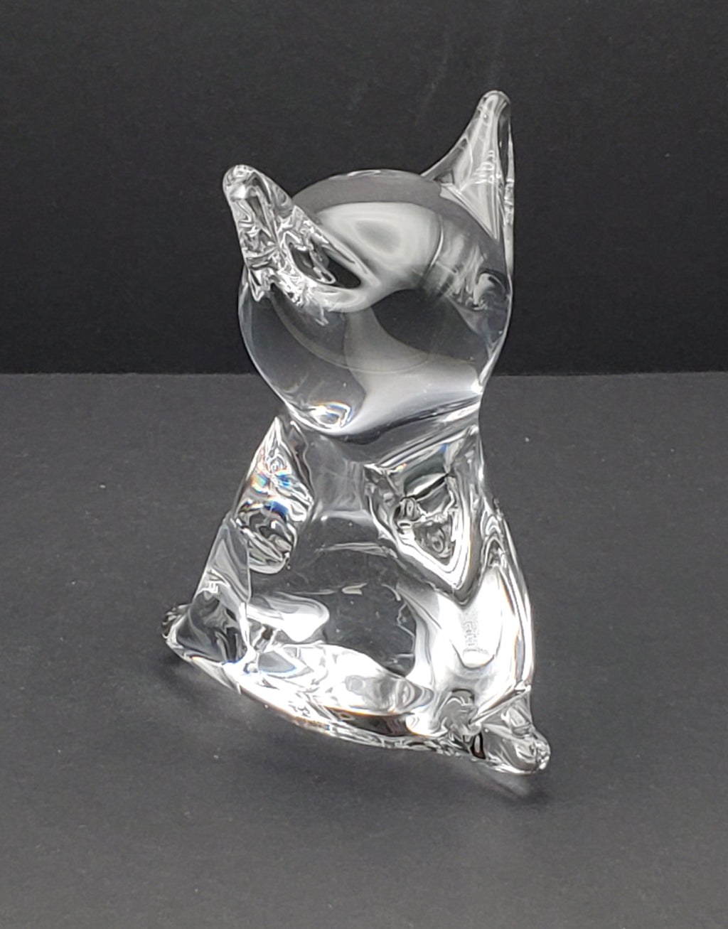 Handmade Glass Cat Figurine Paperweight