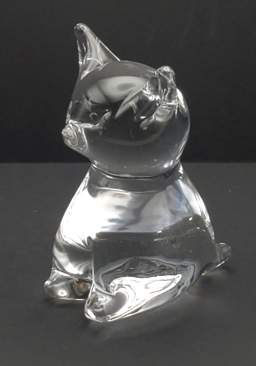 Handmade Glass Cat Figurine Paperweight