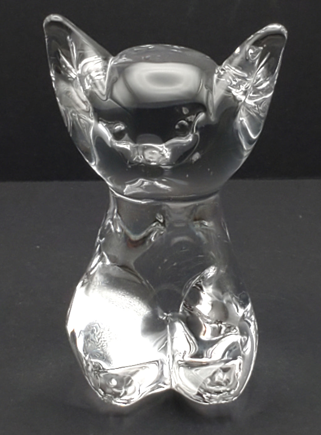 Handmade Glass Cat Figurine Paperweight
