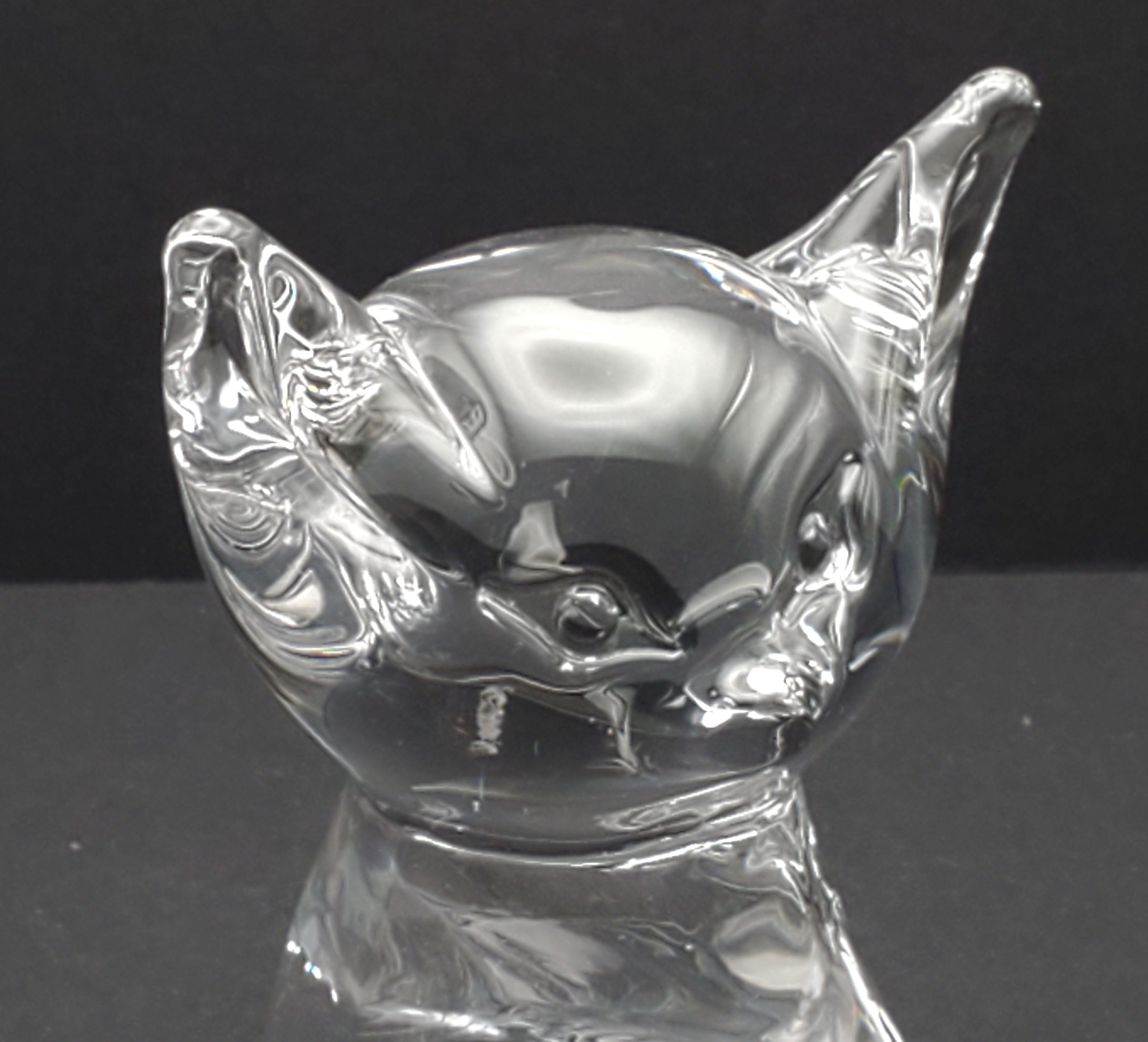 Handmade Glass Cat Figurine Paperweight