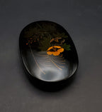 Vintage Oval Lacquer Hand Painted Box