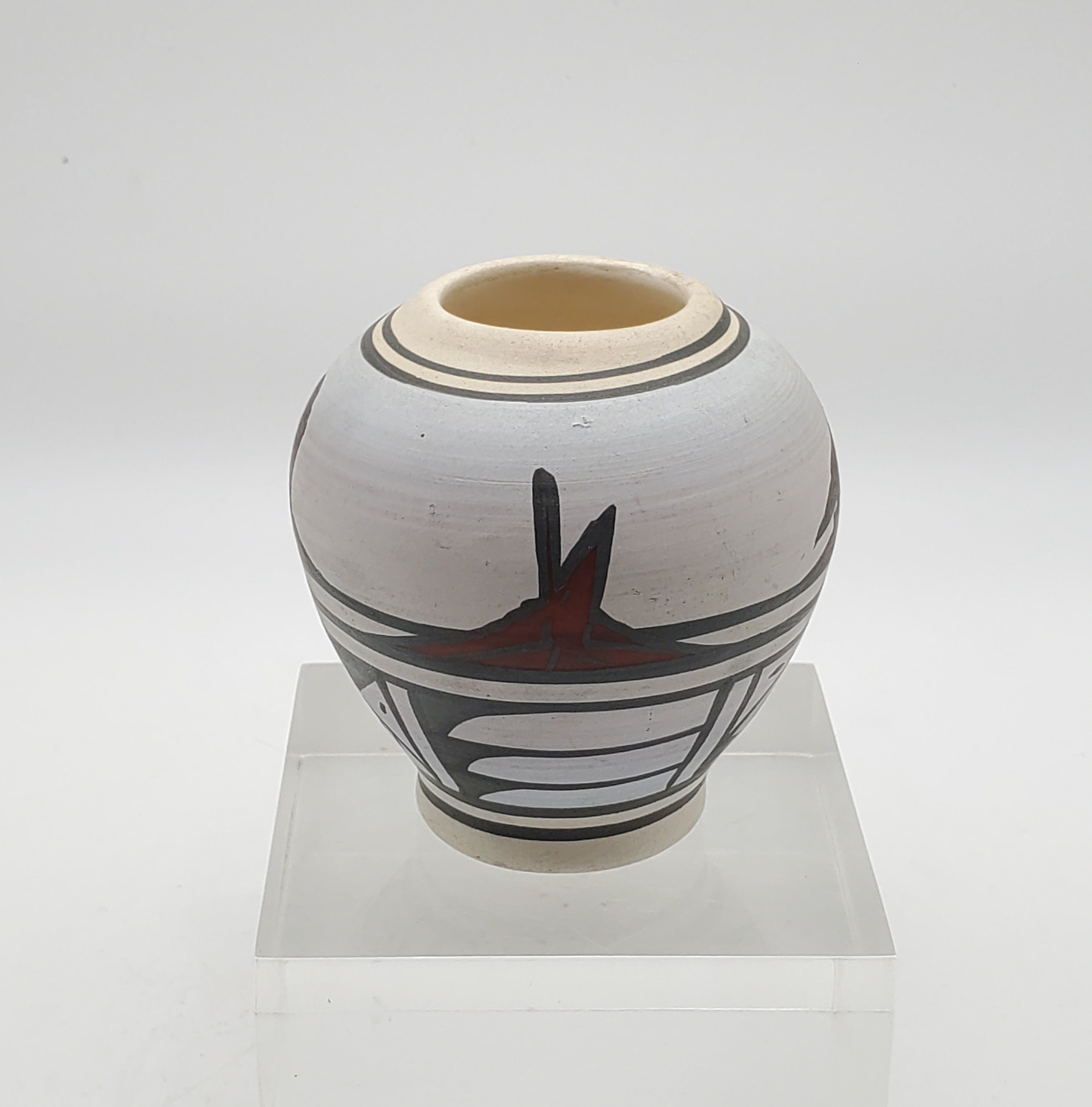 Nesbitt - Vintage Hand Painted Southwestern Motif Ceramic Vase