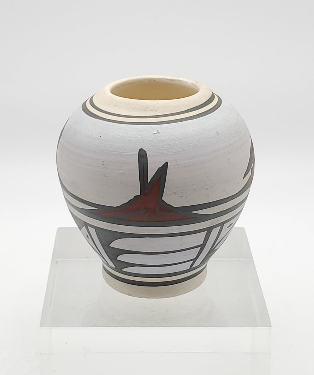 Nesbitt - Vintage Hand Painted Southwestern Motif Ceramic Vase