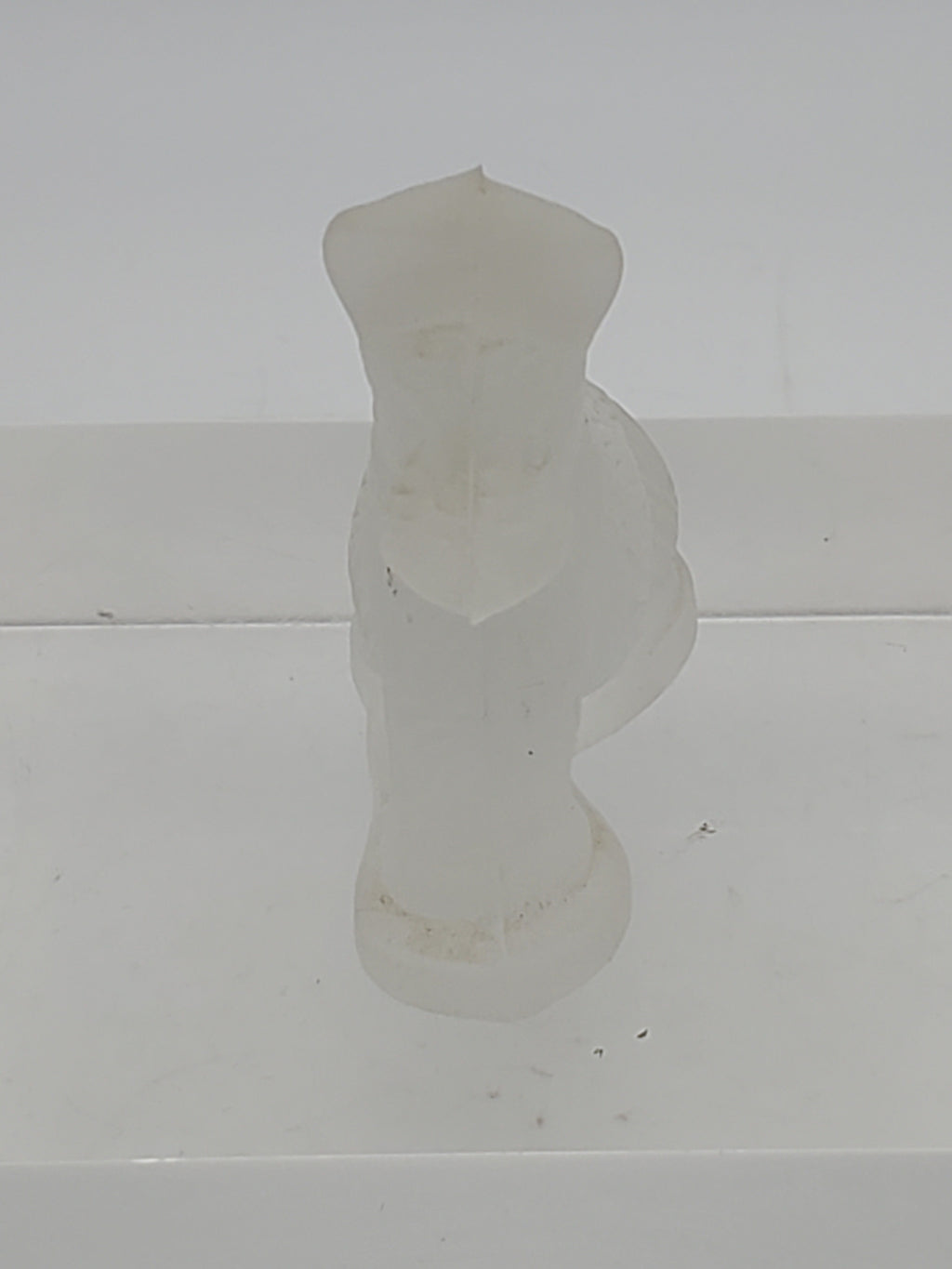 Vintage Frosted Glass Dog Figurine