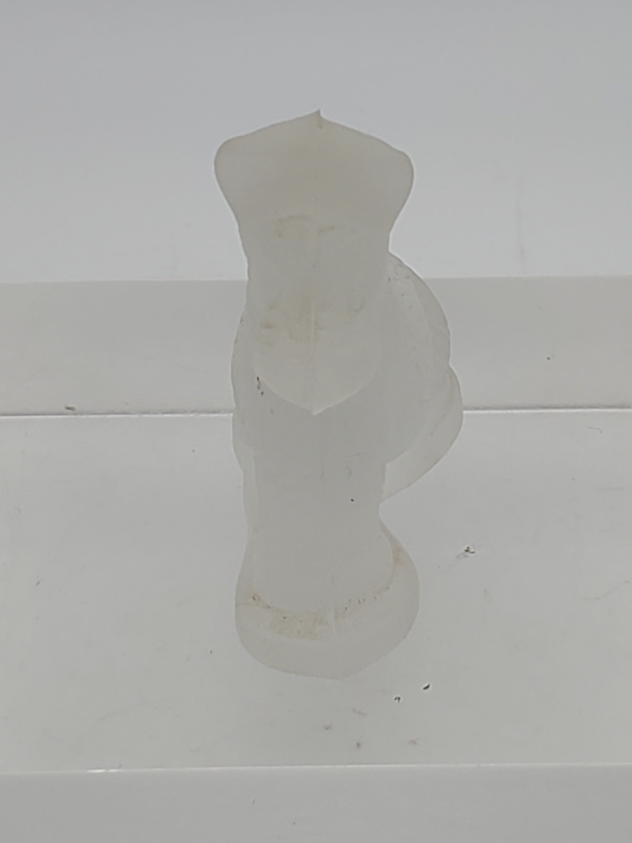 Vintage Frosted Glass Dog Figurine