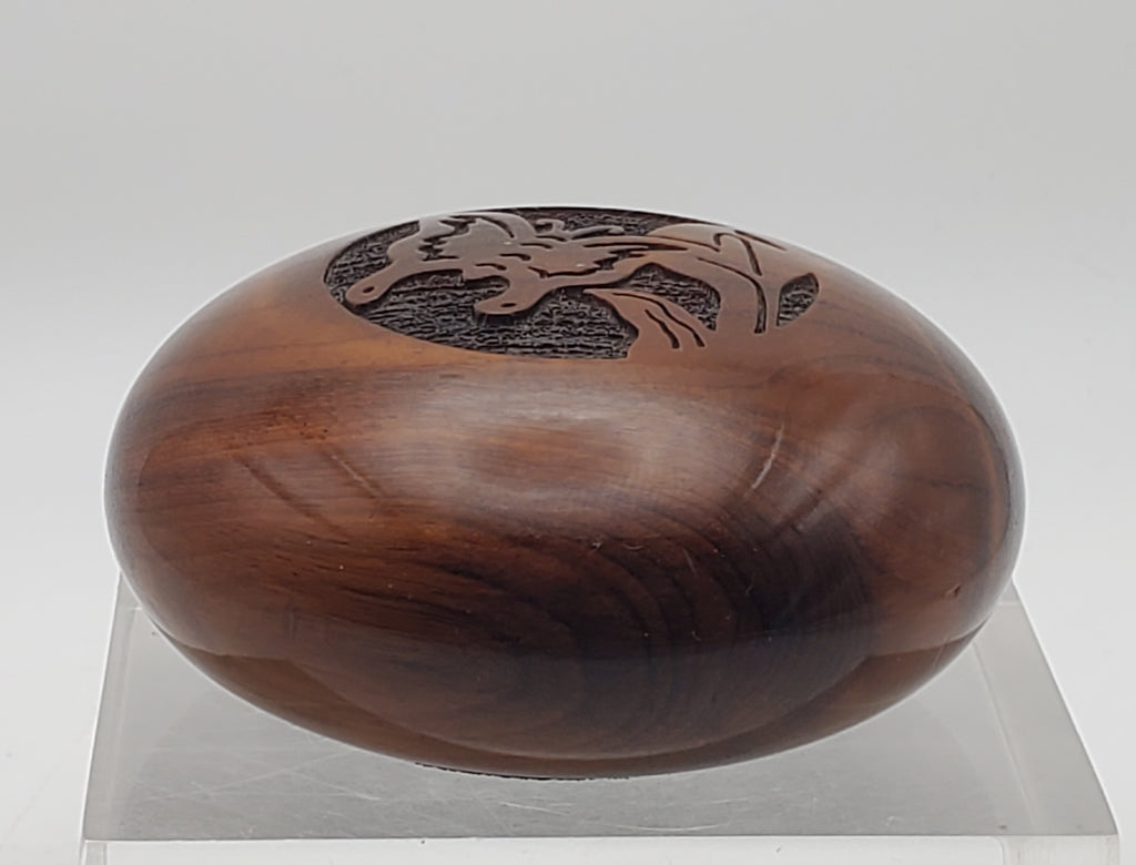 Vintage Carved Myrtlewood Butterfly Paperweight