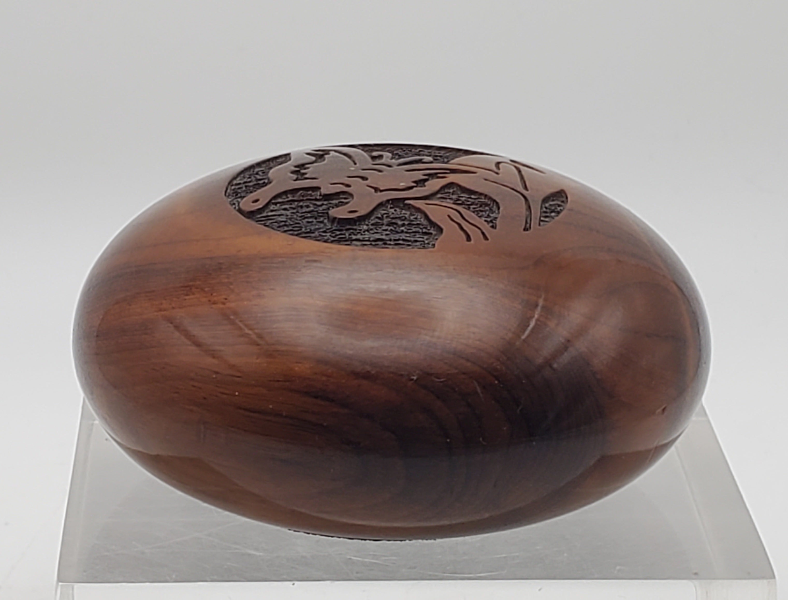Vintage Carved Myrtlewood Butterfly Paperweight