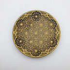 Vintage Metal Stunning Carved Designs Dish
