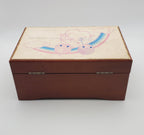 Jonathan & David - Vintage 1970s Wood Music Jewelry Box