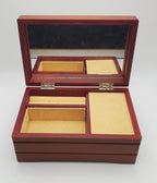 Jonathan & David - Vintage 1970s Wood Music Jewelry Box