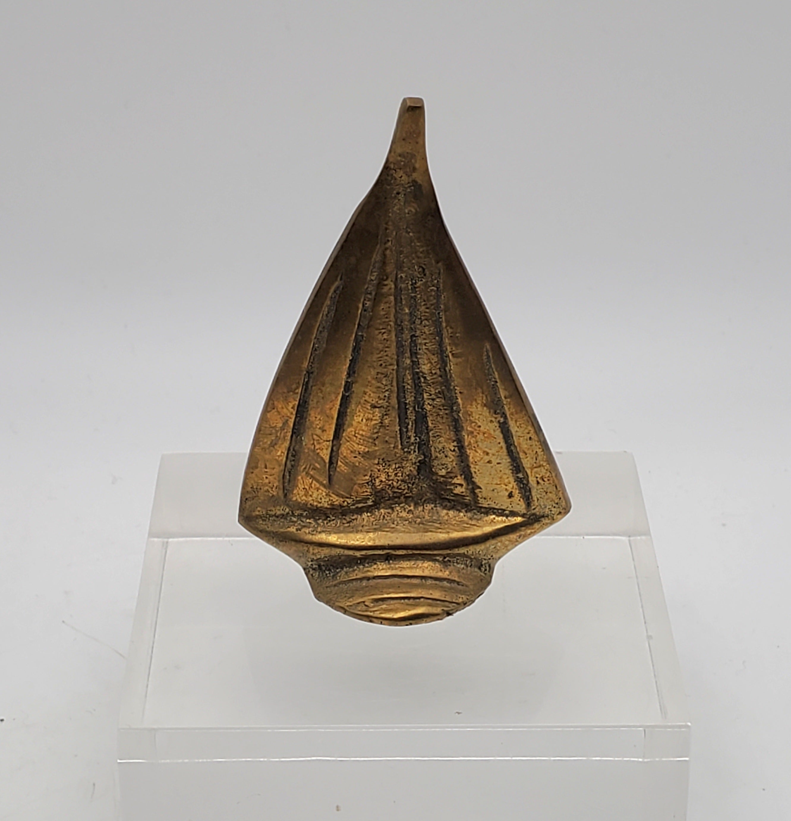 Penco - Small Vintage Brass Sailboat Sculpture