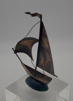 Vintage Brass Hong Kong Saibloat Sculpture